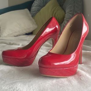 Chinese Laundry Red Patent Leather Pumps / Heels